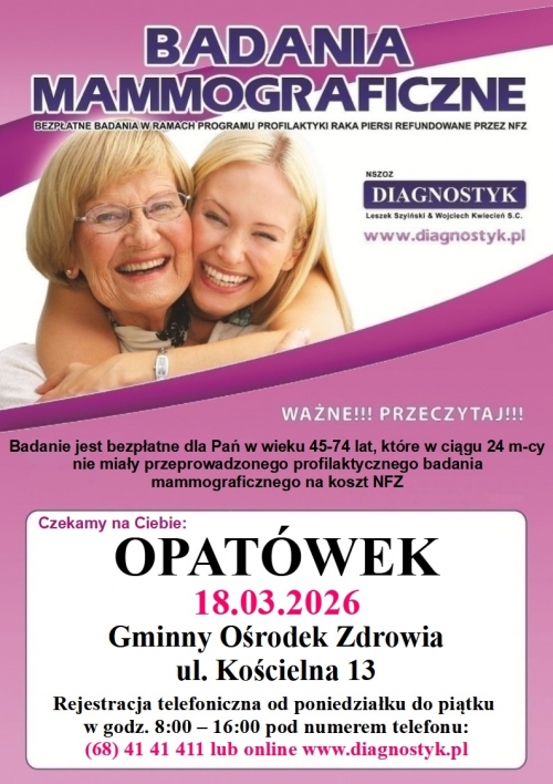 obrazek gw{q��atne badania mammograficzne w Opatówku wiecej