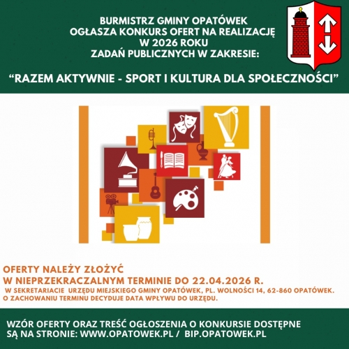 Zdjęcie do aktualności:  Otwarty konkurs ofert - granty dla organizacji pozarządowych wiecej