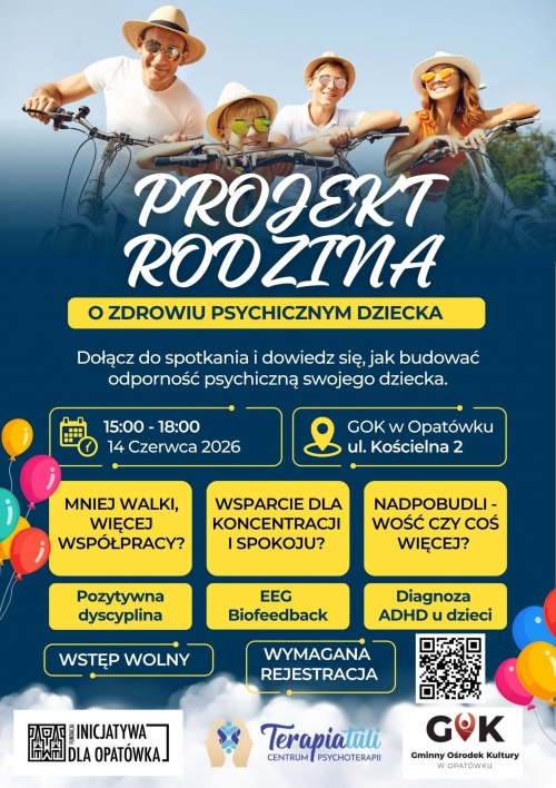 Zdjęcie do aktualności: Projekt Rodzina – spotkanie dla rodziców o zdrowiu psychicznym dzieci  wiecej