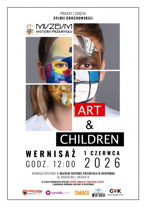 Zdjęcie do aktualności: Zapraszamy na wyjątkowy wernisaż wystawy „ART & CHILDREN” w Opatówku! wiecej